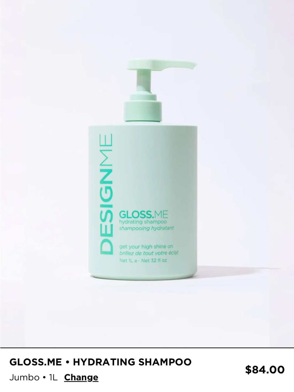 X2 GLOSS.ME Hydrating Shampoo & Conditioner - Mint Green